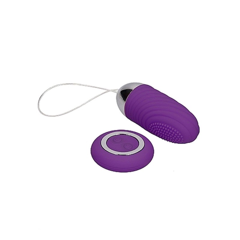 Ethan - Rechargeable Remote Control Vibrating Egg - Purple